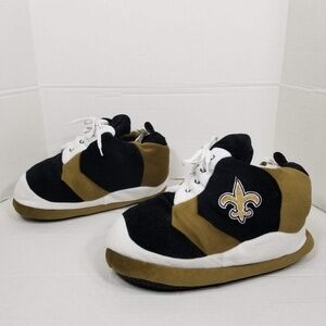 Mens Forever Collectibles New Orleans Saints Puffy Plush Sneaker Slipper Size L